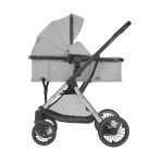 Καρότσι 3 σε 1 της εταιρείας Kikka Boo με ελαφρύ ατσάλινο σκελετό και εύκολο μετρατρέψιμο κάθισμα σε καλαθούνα.