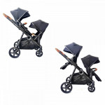 Καρότσι διδύμων με καλαθούνες της εταιρείας Kikka Boo.