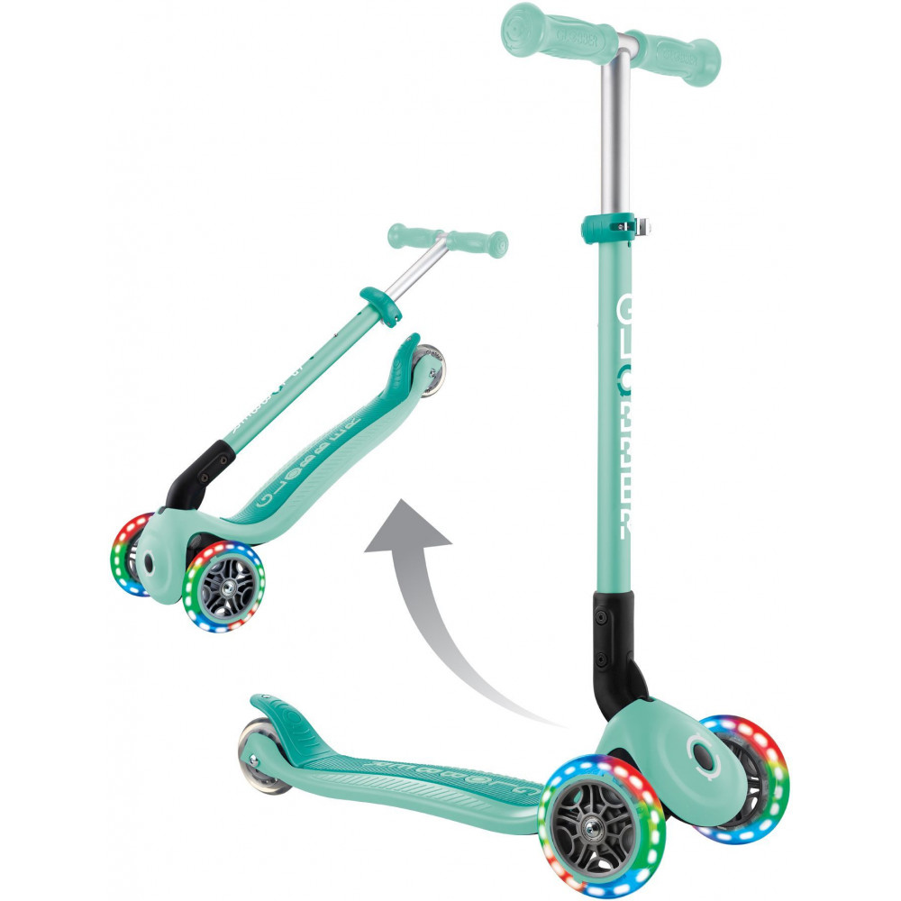 Globber Scooter Primo Foldable Lights Mint (432-206-3).