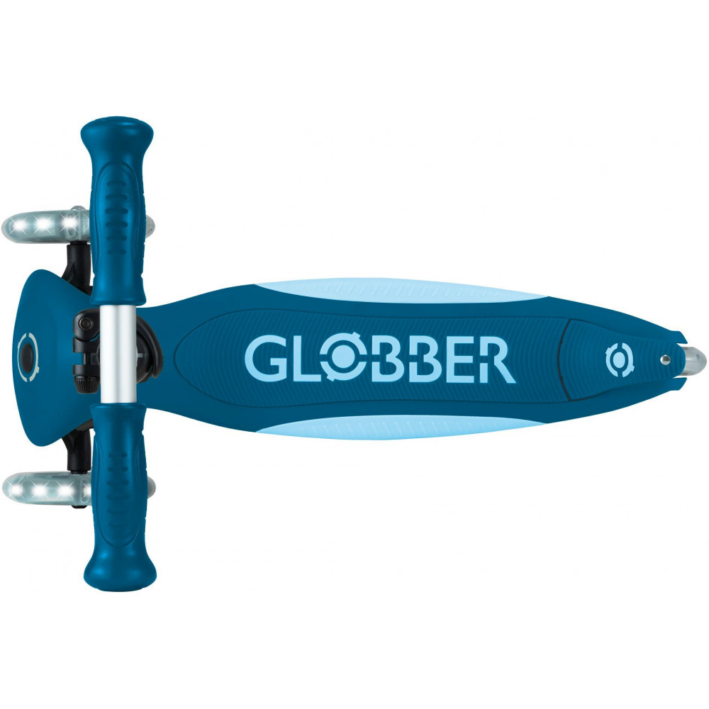 Η φωτογραφία δείχνει Globber Scooter Elite Lights V2 Petrol Blue (439-601-3).