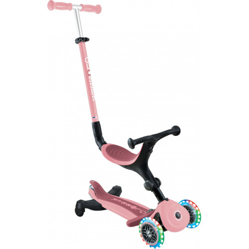 Globber Scooter Foldable Go.Up Active Lights 360 Pastel Pink (749-310)