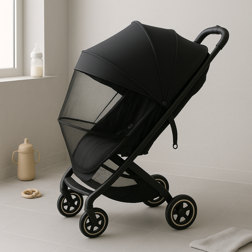 LOOMY ΚΟΥΝΟΥΠΙΕΡΑ ΚΑΡΟΤΣΙΟΥ ΜΕ ΣΚΙΑΣΤΡΟ ΚΑΙ ΘΟΛΟ ΜΑΥΡΗ LM-20220Κουνουπιέρα Καροτσιού με σκίαστρο της Εταιρείας LoomyΑπόλυτη Προστασία απο τα κουνούπια και τον ήλιο για το Μωρό σαςΧαρίστε στο μωρό σας ηρεμία και προστασία σε κάθε βόλτα με την κουνουπιέρα καροτσιού με σκίαστρο, σχεδιασμένη να εφαρμόζε