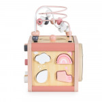 Αυτός ο πολυλειτουργικός ξύλινος κύβος δραστηριοτήτων από την Moni Toys προσφέρει διασκέδαση και μάθηση μέσα από το παιχνίδι! Κάθε πλευρά διαθέτει μια διαφορετική δραστηριότητα που διεγείρει τη φαντασία και υποστηρίζει την ανάπτυξη του παιδιού σας.