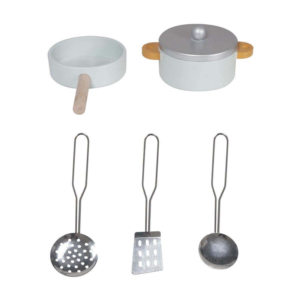 Η φωτογραφία δείχνει Η ξύλινη παιδική κουζίνα Nana της Moni Toys είναι η ιδανική επιλογή για μικρούς σεφ που λατρεύουν τα παιχνίδια ρόλων και τις γαστρονομικές περιπέτειες! Συνδυάζοντας κομψό σχεδιασμό, ρεαλιστικές λεπτομέρειες και ποιοτική κατασκευή, προσφέρει ώρες δημιουργικής και ευφάνταστης διασ