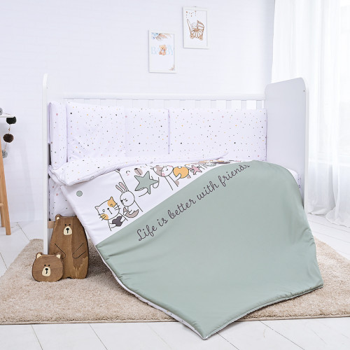 LORELLI ΠΡΟΙΚΑ ΜΩΡΟΥ 6 ΤΕΜΑΧΙΩΝ 60/120CM RABBITS MINT 20801156401