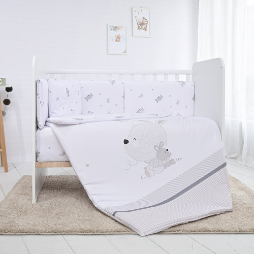 LORELLI ΠΡΟΙΚΑ ΜΩΡΟΥ 6 ΤΕΜΑΧΙΩΝ 60/120CM RABBITS GREY 20801156601