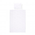 Η φωτογραφία δείχνει Βρεφικό σετ 4 τεμαχιών της εταιρείας Lorelli κατασκευασμένο από 100% υποαλλεργικά και βαμβακερά υφάσματαΠεριλαμβάνει:Πάπλωμα: 97x140cm (Εξωτερικά: 100% βαμβάκι γέμιση: Polyester)Μαξιλάρι: 32x40cm Μαξιλαροθήκη: 35x43cm (100% Βαμβάκι)Σεντόνι: 100x150cm (100% Βαμβάκι)