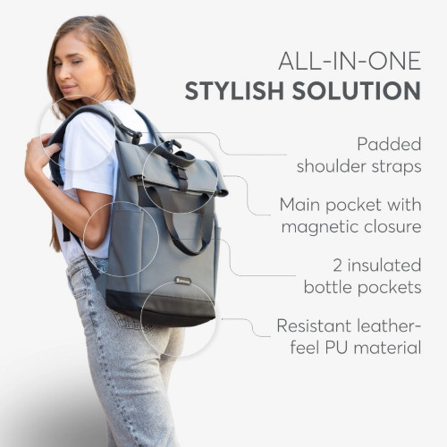 KIKKA BOO ΤΣΑΝΤΑ ΜΑΜΑΣ CERISE BLACK 31108020095