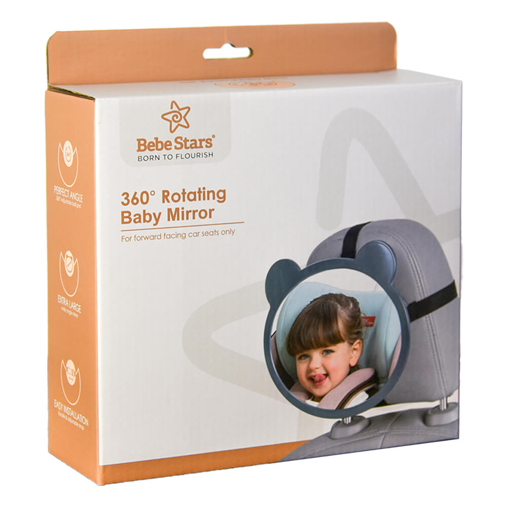 Η φωτογραφία δείχνει Καθρέφτης αυτοκινήτου 360° περιστροφή της εταιρείας Bebe Stars.