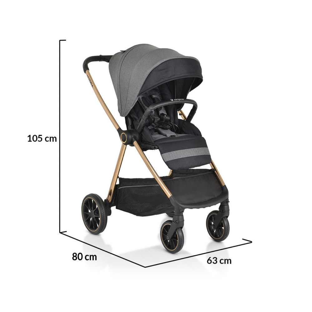 Η φωτογραφία δείχνει CANGAROO ΠΟΛΥΚΑΡΟΤΣΙ ΑΝΤΙΣΤΡΕΨΙΜΟ 2 ΣΕ 1 HYDRA GREY.