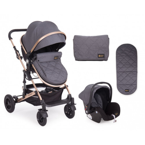 ΠΟΛΥΚΑΡΟΤΣΙ ΜΕ ΚΑΘΙΣΜΑ ΑΥΤΟΚΙΝΗΤΟΥ 3 ΣΕ 1 KIKKA BOO AMAIA DARK GREY 31001010115