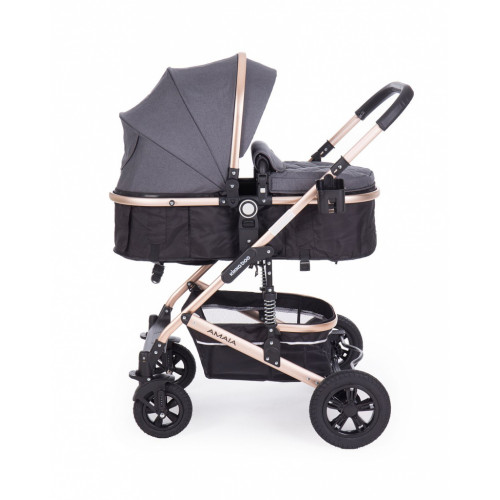 ΠΟΛΥΚΑΡΟΤΣΙ ΜΕ ΚΑΘΙΣΜΑ ΑΥΤΟΚΙΝΗΤΟΥ 3 ΣΕ 1 KIKKA BOO AMAIA DARK GREY 31001010115