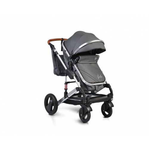 ΚΑΡΟΤΣΙ ΜΕΤΑΤΡΕΠΟΜΕΝΟ ΣΕ ΚΑΛΑΘΟΥΝΑ CANGAROO 2 IN 1 GALA BLACK LEATHER 3800146234928