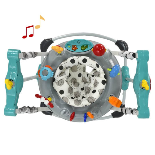 ΒΡΕΦΙΚΟ ΤΡΑΜΠΟΛΙΝΟ BEBE STARS ANIMALS GREY 4104