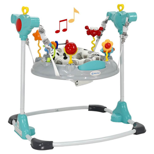 ΒΡΕΦΙΚΟ ΤΡΑΜΠΟΛΙΝΟ BEBE STARS ANIMALS GREY 4104