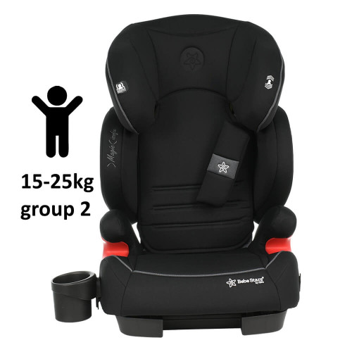 ΠΑΙΔΙΚΟ ΚΑΘΙΣΜΑ ΑΥΤΟΚΙΝΗΤΟΥ BEBE STARS 15-36kg MAGIC ISOFIX GREY-BLACK 942-186