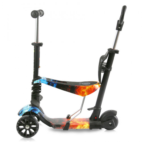 LORELLI ΠΑΤΙΝΙ SCOOTER ΜΕ ΚΑΘΙΣΜΑ DRAXTER PLUS RED FLAME 10390140018