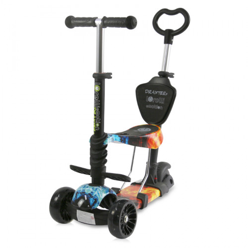 LORELLI ΠΑΤΙΝΙ SCOOTER ΜΕ ΚΑΘΙΣΜΑ DRAXTER PLUS RED FLAME 10390140018