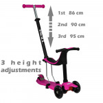 BEBE STARS ΠΑΤΙΝΙ XRIDE 3 IN 1 PINK 662-185