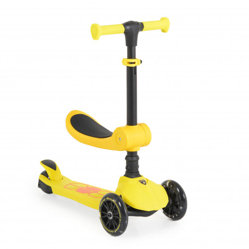 LAMBORGHINI ΠΑΙΔΙΚΟ ΠΑΤΙΝΙ ΜΕ ΚΑΘΙΣΜΑ 2 ΣΕ 1 YELLOW 3800146228590