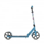 Η φωτογραφία δείχνει Byox Scooter Monster Blue Πτυσσόμενο σκούτερ αλουμινίου με τροχούς PU 200x30 mm.
