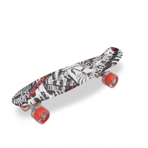 ΣΑΝΙΔΑ BYOX SKATEBOARD 22'' SKULL LED 3800146226169