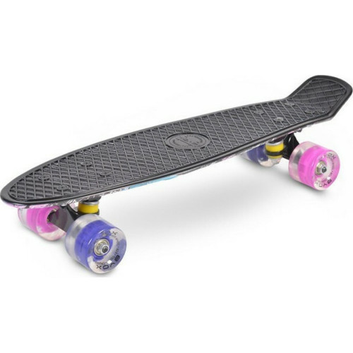 ΣΑΝΙΔΑ BYOX SKATEBOARD 22'' GRAFFITI PINK LED 3800146226978