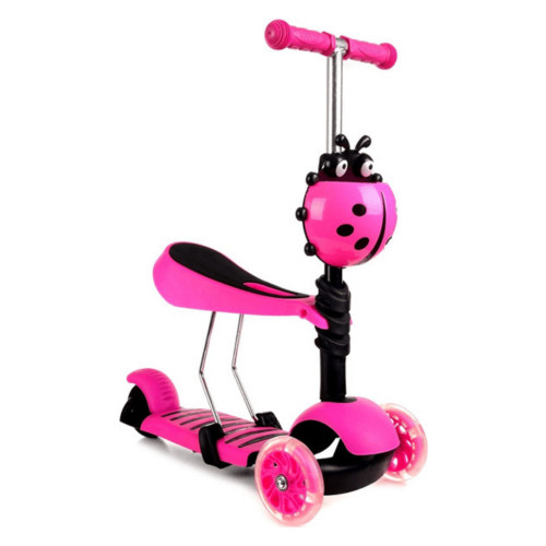 MICMAX ΠΑΙΔΙΚΟ ΠΑΤΙΝΙ ΑΝΑΔΙΠΛΟΥΜΕΝΟ ΠΑΣΧΑΛΙΤΣΑ ΤΡΙΤΡΟΧΟ 3 ΣΕ 1 ΜΕ ΚΑΘΙΣΜΑ ΦΟΥΞΙΑ SY-S171-pink