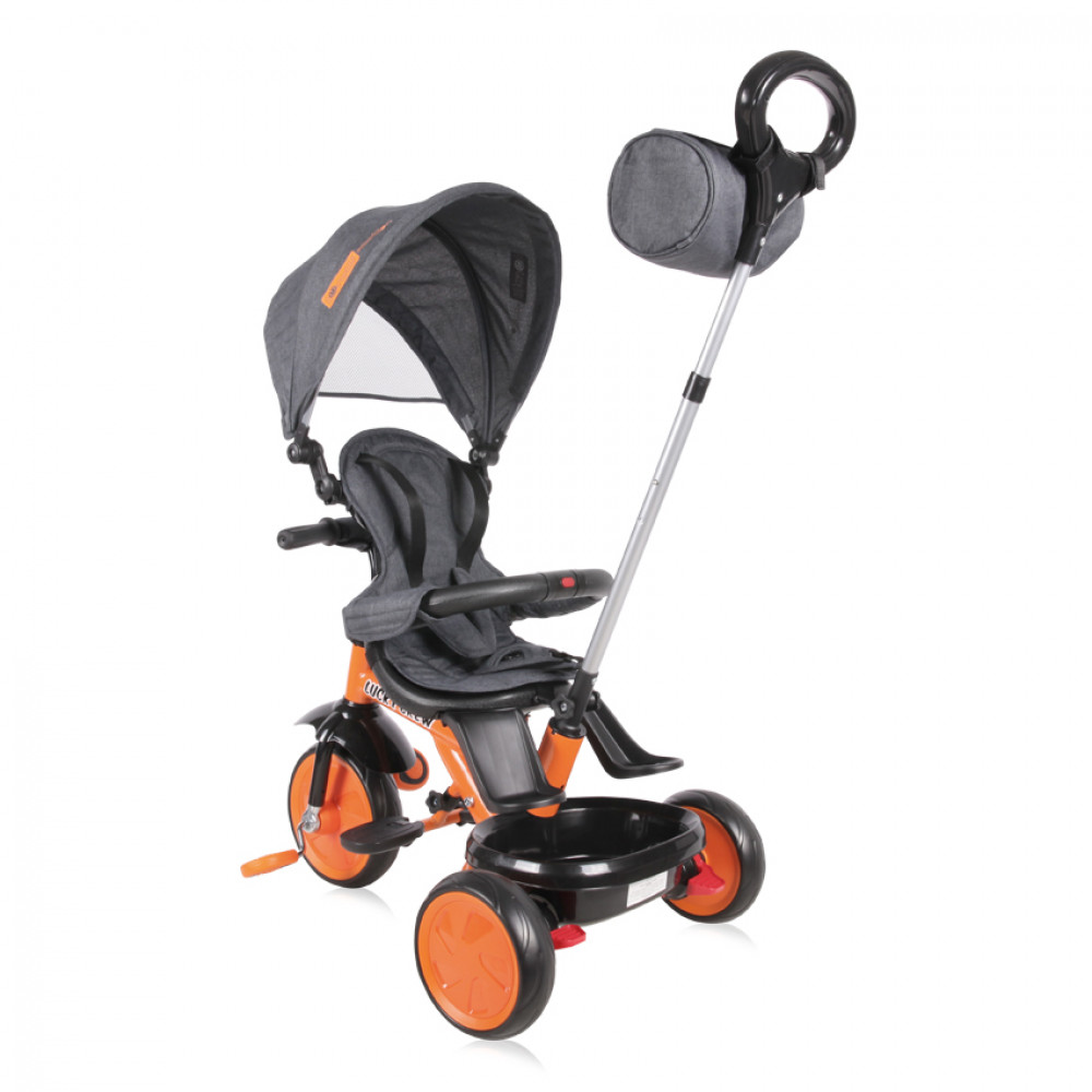 ΤΡΙΚΥΚΛΟ ΜΕ ΠΕΡΙΣΤΡEΦΟΜΕΝΟ ΚΑΘΙΣΜΑ LORELLI LUCKY CREW BLACK ORANGE 10050610023   - (ΔΩΡΟ AΞΙΑΣ €5 LED ΦΩΣ ΝΥΧΤΑΣ)