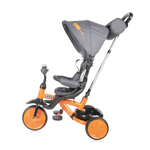 ΤΡΙΚΥΚΛΟ ΜΕ ΠΕΡΙΣΤΡEΦΟΜΕΝΟ ΚΑΘΙΣΜΑ LORELLI LUCKY CREW BLACK ORANGE 10050610023   - (ΔΩΡΟ AΞΙΑΣ €5 LED ΦΩΣ ΝΥΧΤΑΣ)