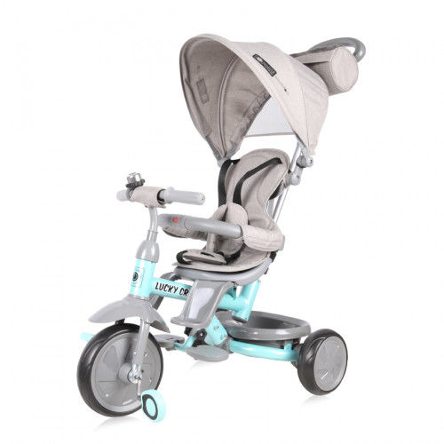 ΤΡΙΚΥΚΛΟ ΜΕ ΠΕΡΙΣΤΡEΦΟΜΕΝΟ ΚΑΘΙΣΜΑ LORELLI LUCKY CREW GREY GREEN 10050610021   - (ΔΩΡΟ AΞΙΑΣ €5 LED ΦΩΣ ΝΥΧΤΑΣ)