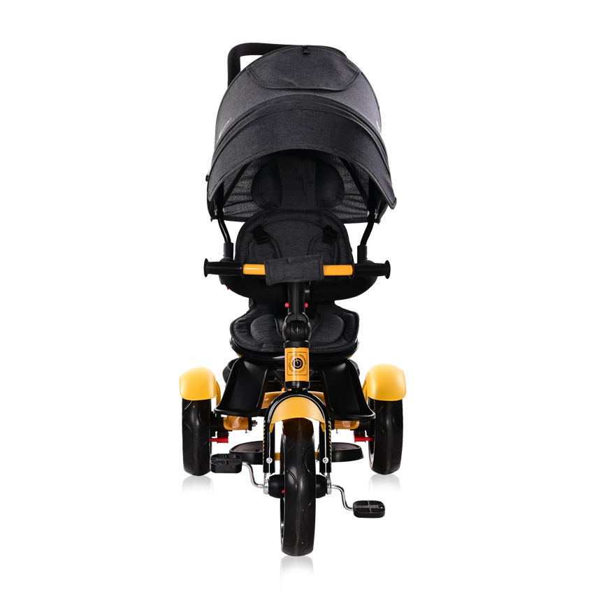ΧαρακτηριστικάΚατάλληλο για παιδιά από 12 μηνών έως 3 ετών (18+μηνών στραμμένο προς τους γονείς ή με πλάτη στους γονείς, 24+μηνών με έλεγχο γονέα, 36+μηνών ως τρίκυκλο)Ανάκλιση 2 θέσεων για ξεκούρασηΡυθμιζόμενη λαβή γονέα στο ύψοςΜεγάλη αφαιρούμενη λαβή του γονέαΑφαιρούμενη μπροστινή μπάρα προστασία