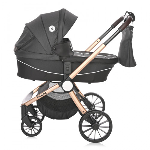 LORELLI ΠΟΛΥΚΑΡΟΤΣΙ 3 ΣΕ 1 ΜΕ ΚΑΘΙΣΜΑ ΚΑΙ ΚΑΛΑΘΟΥΝΑ RAMONA LUXE BLACK 10021682186R