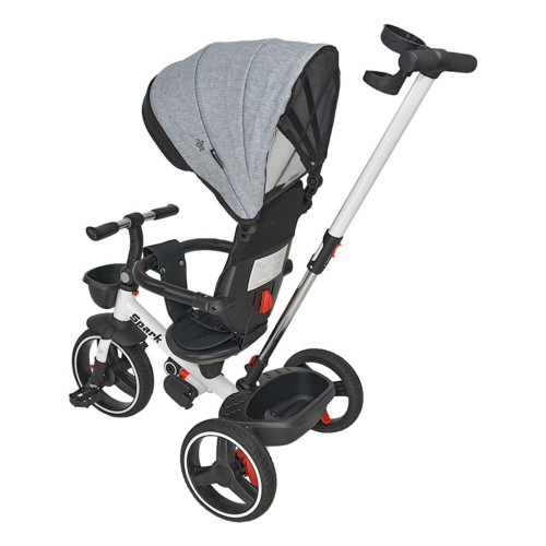 BEBE STARS ΠΤΥΣΣΟΜΕΝΟ ΤΡΙΚΥΚΛΟ ΠΟΔΗΛΑΤΑΚΙ 360 SPARK GREY 817-186
