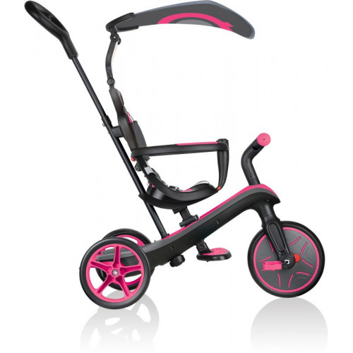 GLOBBER ΤΡΙΚΥΚΛΟ TRIKE EXPLORER EVA WHEELS 4in1 FUCHSIA PINK 632-110   - (ΔΩΡΟ AΞΙΑΣ €5 LED ΦΩΣ ΝΥΧΤΑΣ)