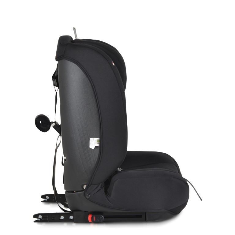 Η φωτογραφία δείχνει Το κάθισμα αυτοκινήτου I-safe είναι σχεδιασμένο για παιδιά με ύψος 76-150 cm.