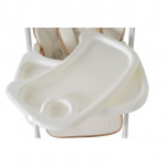 Η φωτογραφία δείχνει Καρεκλάκι Φαγητού Moni LindoΣετ παιδικό καρεκλάκι,σαλιάρα σιλικόνης,κουτάλι και πιρούνι,μαξιλάρι PU,4 ρόδες με πώματα,δίσκος τροφοδοσίας 2 στρώσεων,4 θέσεις του δίσκου τροφοδοσίας,3 θέσεις πλάτης, 5 θέσεις ύψους,3 θέσεις γωνίας στήριγμα ποδιών,μαξιλαράκια ώμων,σύστημα συγκράτηση