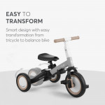 Η φωτογραφία δείχνει Το Flip είναι ένα πολυλειτουργικό τρίκυκλο που μπορεί να χρησιμοποιηθεί με 5 διαφορετικούς τρόπους - Push Mode, Tricycle, Balance Bike και Bike, προσφέροντας στα παιδιά περισσότερη διασκέδαση και άνεση εν κινήσει.