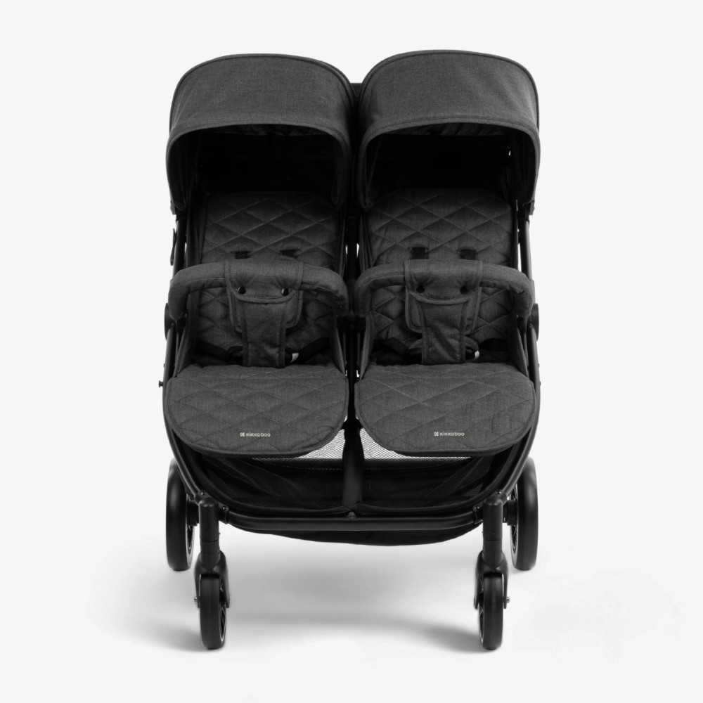 KIKKA BOO ΚΑΡΟΤΣΙ ΔΙΔΥΜΩΝ ΜΕ ΠΟΔΟΣΑΚΟΥΣ HAPPY 2 LIGHT GREY.