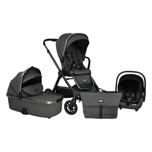 BEBE STARS ΠΟΛΥΚΑΡΟΤΣΙ ONYX 3 ΣΕ 1 ΜΕ ΚΑΘΙΣΜΑ ΑΥΤΟΚΙΝΗΤΟΥ LAVA GREY 340-186