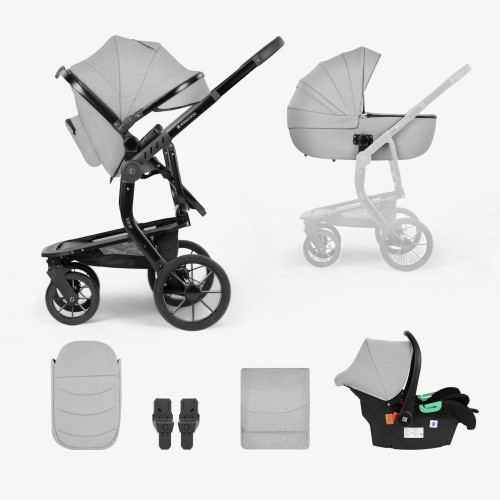 KIKKA BOO ΠΟΛΥΚΑΡΟΤΣΙ 3 ΣΕ 1 ΜΕ ΚΑΛΑΘΟΥΝΑ & ΚΑΘΙΣΜΑ ΑΥΤΟΚΙΝΗΤΟΥ IRENE LIGHT GREY 2024 31001010253