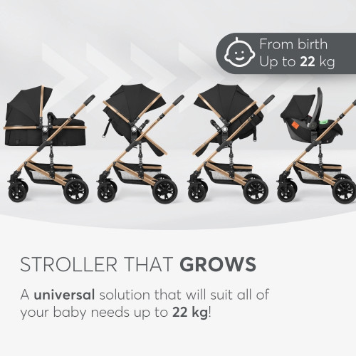 KIKKA BOO ΠΟΛΥΚΑΡΟΤΣΙ ΜΕΤΑΤΡΕΠΟΜΕΝΟ ΜΕ ΚΑΘΙΣΜΑ ΑΥΤΟΚΙΝΗΤΟΥ 3 ΣΕ 1 AMAIA BLACK 2024 31001010243