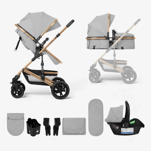 KIKKA BOO ΠΟΛΥΚΑΡΟΤΣΙ ΜΕΤΑΤΡΕΠΟΜΕΝΟ ΜΕ ΚΑΘΙΣΜΑ ΑΥΤΟΚΙΝΗΤΟΥ 3 ΣΕ 1 AMAIA LIGHT GREY 2024 31001010245