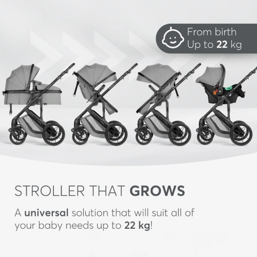 ΚΙΚΚΑ ΒΟΟ ΠΟΛΥΚΑΡΟΤΣΙ ΜΕΤΑΤΡΕΠΟΜΕΝΟ ΜΕ ΚΑΘΙΣΜΑ ΑΥΤΟΚΙΝΗΤΟΥ 3 IN 1 DARLING LIGHT GREY 31001010249