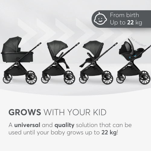 KIKKA BOO ΠΟΛΥΚΑΡΟΤΣΙ 2 ΣΕ 1 ΜΕ ΚΑΛΑΘΟΥΝΑ TIFFANY DARK GREY 2024 31001020151