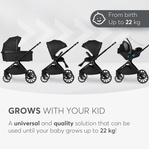 KIKKA BOO ΠΟΛΥΚΑΡΟΤΣΙ 2 ΣΕ 1 ΜΕ ΚΑΛΑΘΟΥΝΑ TIFFANY BLACK 2024 31001020150