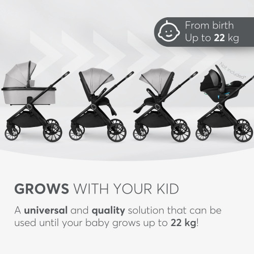 KIKKA BOO ΠΟΛΥΚΑΡΟΤΣΙ 2 ΣΕ 1 ΜΕ ΚΑΛΑΘΟΥΝΑ TIFFANY LIGHT GREY 2024 31001020152