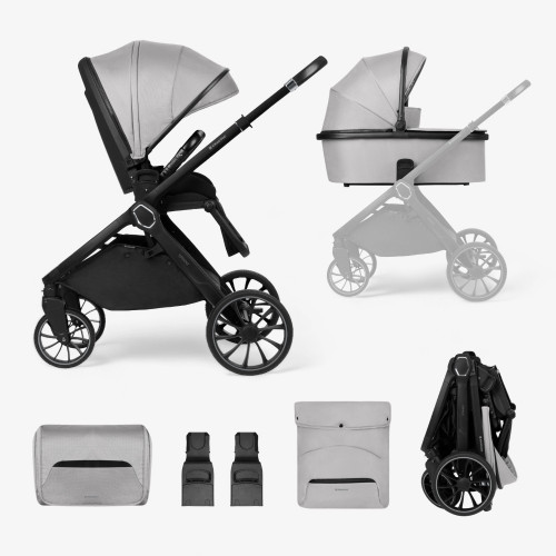 KIKKA BOO ΠΟΛΥΚΑΡΟΤΣΙ 2 ΣΕ 1 ΜΕ ΚΑΛΑΘΟΥΝΑ TIFFANY LIGHT GREY 2024 31001020152