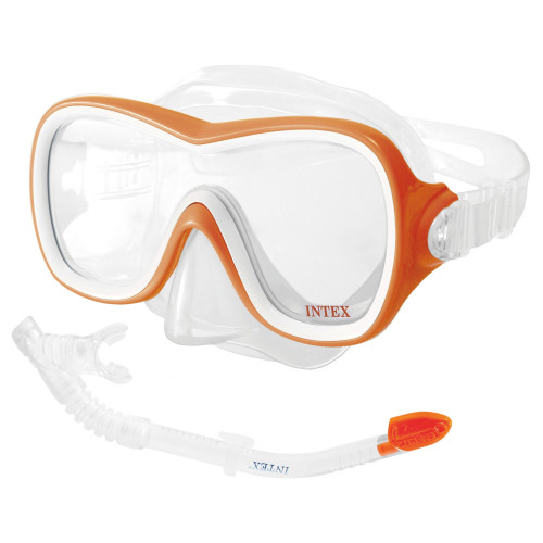 INTEX ΣΕΤ ΜΑΣΚΑ-ΑΝΑΠΝΕΥΣΤΗΡΑΣ WAVE RIDER ΠΟΡΤΟΚΑΛΙ 55647-ORANGE