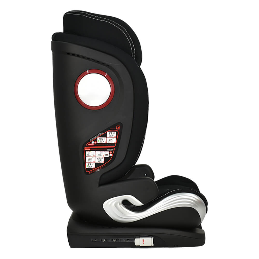 Η φωτογραφία δείχνει Το Leon Plus i-Size είναι τo νέο παιδικό κάθισμα αυτοκινήτου της Bebe Stars, το οποίο μπορεί να χρησιμοποιηθεί για παιδιά με ύψος 100-150cm, διαθέτοντας επαρκή χώρο και προσφέροντας άνεση και ασφάλεια για το παιδί σας.